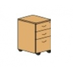 Desk Height Pedestal D326 DHP