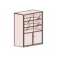 High Cabinet With Class Door D361 741S-L