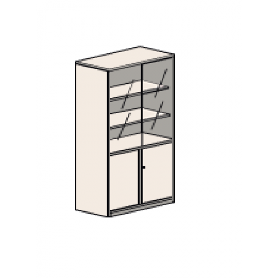 High Cabinet With Glass Door D338 7415-L