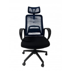 Mesh Chair Tulip-H - Highback office Chair Blue