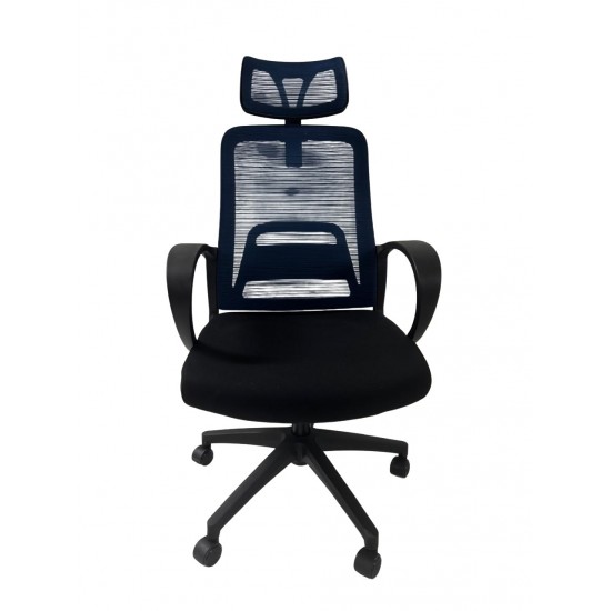 Mesh Chair Tulip-H - Highback office Chair Blue