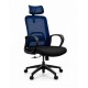 Mesh Chair Tulip-H - Highback office Chair Blue