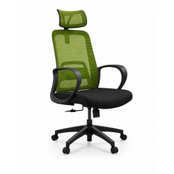 Mesh Chair Tulip-H - Highback office Chair Green