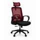 Mesh Chair Tulip-H - Highback office Chair Maroon