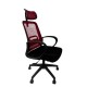 Mesh Chair Tulip-H - Highback office Chair Maroon