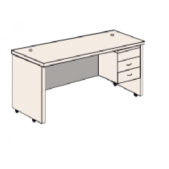 Writing Table+ Hanging Pedestal D338 1275 + FP3