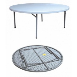 6 Ft Round Folding Table DL Y180