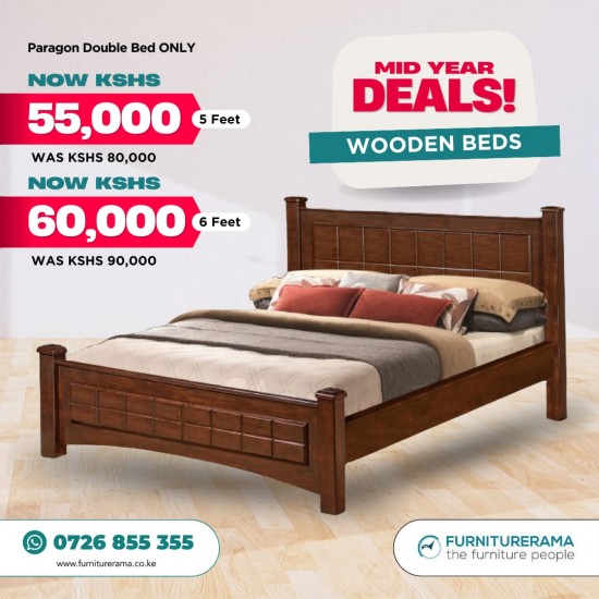 Paragon Solid Wood Bed  Hardwood bed