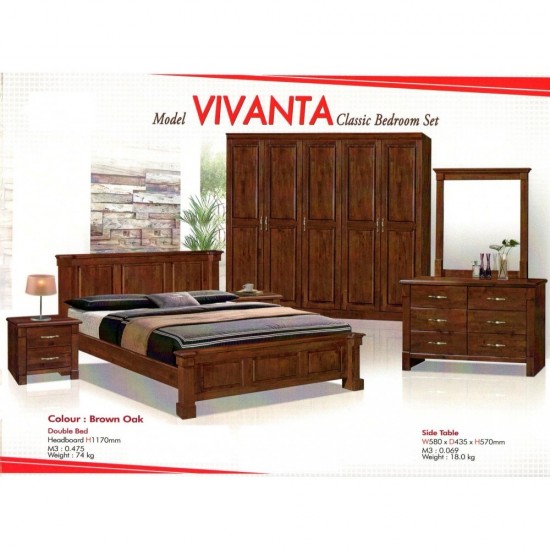 Vivanta Double Bed Hardwood bed
