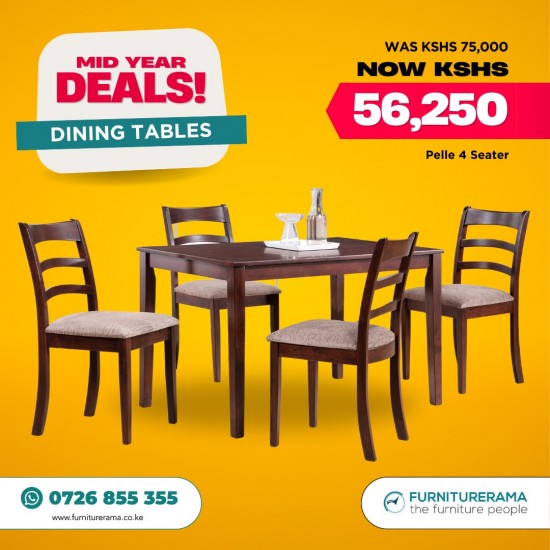 Pelle 5 Piece Set Dining Table