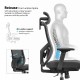High Back Nylon Mesh & Fabric Office Chair: Ally-H