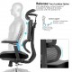 New Design Ergonomic Mesh Office Chair & 2d Headrest With Cloth Hanger: Apex-H