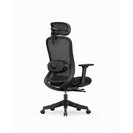 High Back Ergonomic Mesh Office Chair - Syno-H BLACK (WITHOUT FOOTREST)