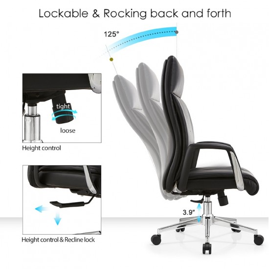 High Back Executive Pu Office Chair: Bryan-H