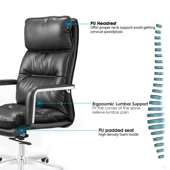High Back Executive Pu Office Chair: Omar-H