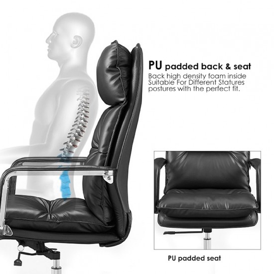 High Back Executive Pu Office Chair: Omar-H