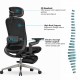 High Back Ergonomic Mesh Office Chair + 2d Headrest: Syno-H