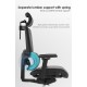 High Back Luxury Ergonomic Mesh Office Chair + 2d Headrest: Ergo-H (PU,4D)