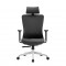 High Back Ergonomic Mesh Office Chair With 2d Headrest & Cloth Hanger: Prima-H