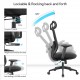 High Back Ergonomic Mesh Office Chair + 2D Headrest : Vela-H