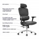 High Back PU Office Chair: Robbin-H (2D lumbar support)
