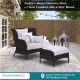 Hampton - Garden / Outdoor / Lounge Chair With Ottoman and Cushions Hampton - Garden / Outdoor / Lounge Chair With Ottoman and Cushions